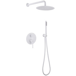 Душевая система для душа Abber Emotion AF8818W, белый матовый, Цвет производителя: белый матовый фото 