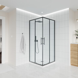 Душевое ограждение Veconi Evo 110x90 см E3-GR-11090-01-C9, графит/прозрачное фото 