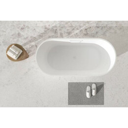 Ванна отдельностоящая Cezares Solid Surface COMFORT 170x75 см CZR-COMFORT-170-75-53-SSB-HND, белый матовый фото 