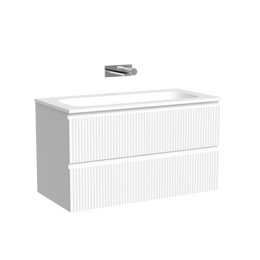 Тумба подвесная с раковиной Sancos Snob R 90 см SNR90W, Bianco (раковина Grace CN7019wx) фото 