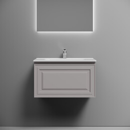Тумба подвесная с раковиной Sancos Very 70 см VR70SM, Doha soft (раковина Element ​CN7007​) фото 