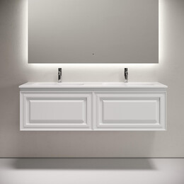 Тумба подвесная с раковиной-столешницей Sancos Very 140 см VR70W, Bianco (раковина Grace ​CN7022​) фото 