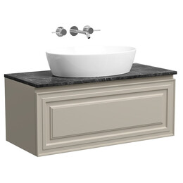 Тумба подвесная с раковиной Sancos Very 100 см VR100CE, Beige soft (раковина Element CN5018, столешница TT100A1) фото 