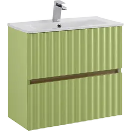 Тумба подвесная с раковиной Art&Max Elegant AM-ELEGANT-600-2C-SO-MN-P 60 см (раковина AM7110-60) мята фото 