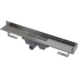 Трап AlcaPlast APZ16-850 Wall, Цвет производителя: белый, нержавеющая сталь/мат, бронза-антик, Размер трапа: 850 фото 