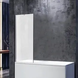 Шторка для ванны Veconi 50 см PL84-50-07-C8, хром/матовое фото 