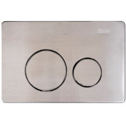 Кнопка смыва Sole S0523 УТ000085446, brushed metal фото 