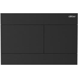 Кнопка смыва Abber AC0127MB (кнопка металлическая) цвет чёрный матовый фото 
