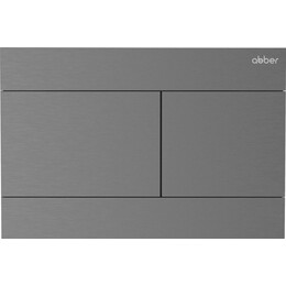 Кнопка смыва Abber AC0127NG (кнопка металлическая) цвет оружейная сталь фото 