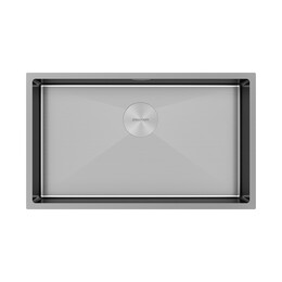 Кухонная мойка Paulmark Next 74 Uni 1,2 мм PM217444-BS, сталь брашированная фото 