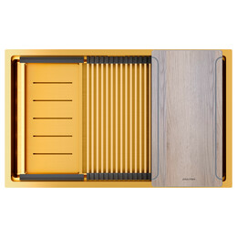 Кухонная мойка Paulmark Next-multi sink 74 Uni 1,2 мм PM787445-BG, золото брашированное фото 