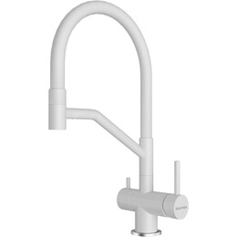 Смеситель для кухни Paulmark Rubert Ru213175-WH, белый матовый фото 
