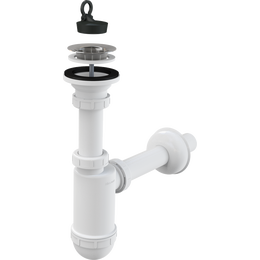 Сифон для умывальника AlcaPlast A411 DN32 фото 