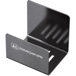 Держатель кухонный для губки на мойку Omoikiri SH-01-GM, вороненая сталь фото 