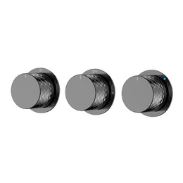 Смеситель для ванны Boheme Stick 124-3-SGM.1 (со скрытой частью) графит глянец фото 