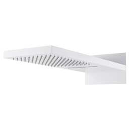 Верхний душ с каскадом Boheme Fusion 230x550 мм 419-2-MW, белый фото 