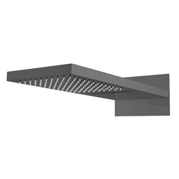 Верхний душ с каскадом Boheme Fusion 230x550 мм 419-2-SGM, графит глянец фото 