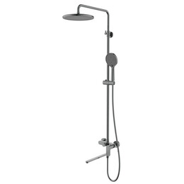 Душевая стойка Aquatek Альфа AQ2942BGM, оружейная сталь фото 