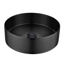 Раковина-чаша Abber Wasser Kreis 40 см AF2411MB, чёрный матовый фото 