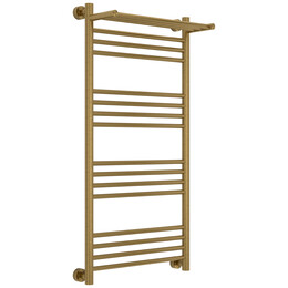 Полотенцесушитель водяной Сунержа Богема PRO с полкой П16 500x1000 мм 051-0461-1050, состаренная латунь фото 