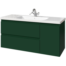 Тумба подвесная с раковиной-столешницей Caprigo Форте 120 см 36117R eml-063.000.00.20, зелёный фото 