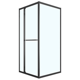 Душевое ограждение Loranto Sunway 100x100 см CS-512B-100, чёрный/прозрачное фото 