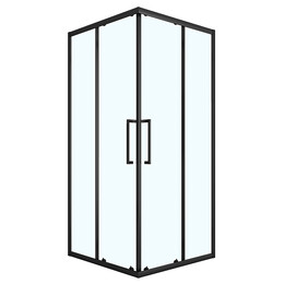 Душевое ограждение Loranto Sunway 90x90 см CS-AB01B-90, чёрный матовый/прозрачное фото 