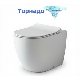 Унитаз приставной безободковый Artceram File 2.0 FLV007 05 00 (система смыва Торнадо) белый матовый фото 