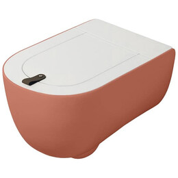 Унитаз подвесной безободковый ArtCeram The One THV001 14 00, rosso corallo, Цвет производителя: коричневый фото 
