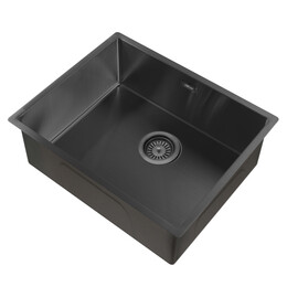 Кухонная мойка Abber Wasser Kreis AF2196MB, чёрный матовый фото 