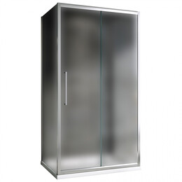 Душевое ограждение Abber Schwarzer Diamant 160х60 см AG30160MH-S60M-S60M, хром/матовое фото 