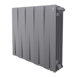 Радиатор Royal Thermo PianoForte 500 Silver Satin 810x590 мм (10 секций) фото 