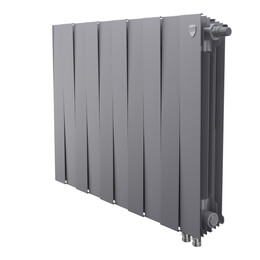 Радиатор Royal Thermo PianoForte 500 Silver Satin 970x590 мм (12 секций) фото 