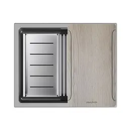 Кухонная мойка Paulmark LUMI-MULTI SINK 55 UNI LU-MULTI 55-GRM, серый металлик фото 