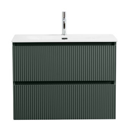 Тумба подвесная с раковиной BelBagno 80 см UNO-800-2C-SO-VO (раковина BB-8099-80) еловый матовый фото 