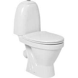 Унитаз напольный Sanita Виктория эконом VICSACC01090111 с крышкой полипропилен фото 