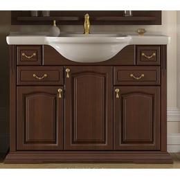 Тумба напольная с раковиной Opadiris Риспекто 100 см, орех фото 