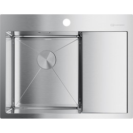 Кухонная мойка Omoikiri AKISAME 65-IN-L (4973058) 1,2 мм, нержавеющая сталь, Цвет производителя: нержавеющая сталь матовая фото 