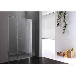 Душевая дверь Cezares Elena B-13 150 см R (60+60), хром/матовое фото 