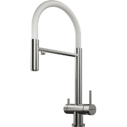 Смеситель для кухни Omoikiri Kanto-C 4994015, хром/белый фото 