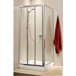 Душевое ограждение Radaway Treviso DW+S 120х100 см, хром/коричневое фото 