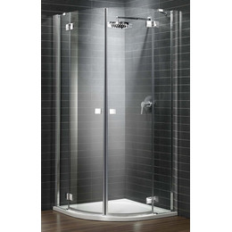 Душевое ограждение Radaway Almatea PDD/E 90х80 см, хром/прозрачное фото 