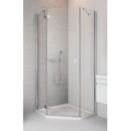 Душевое ограждение Radaway Essenza New PTJ 80х80 см L/R, хром/прозрачное фото 