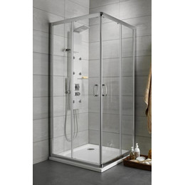 Душевое ограждение Radaway Premium Plus C 80х80х190 см, хром/прозрачное фото 