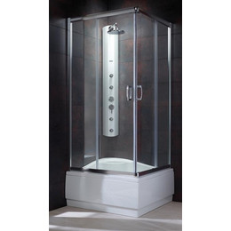 Душевое ограждение Radaway Premium Plus C 80х80х170 см, хром/матовое фото 
