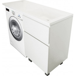 Тумба напольная с раковиной-столешницей Эстет Dallas Luxe 110 см R, 2 ящика ФР-00001966 фото 