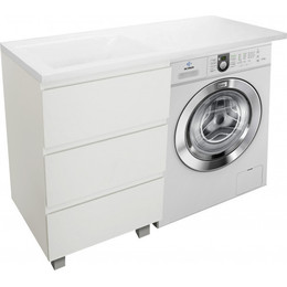 Тумба напольная с раковиной-столешницей Эстет Dallas Luxe 100 см L, 3 ящика ФР-00002317 фото 