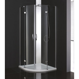 Душевое ограждение Cezares BERGAMO-R-2 100х100 см, хром/прозрачное фото 