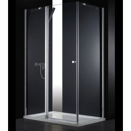 Душевое ограждение Cezares Elena AH-1 120х100 см, хром/прозрачное фото 