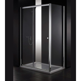 Душевое ограждение Cezares Anima AH-1 120х90 см, хром/прозрачное фото 